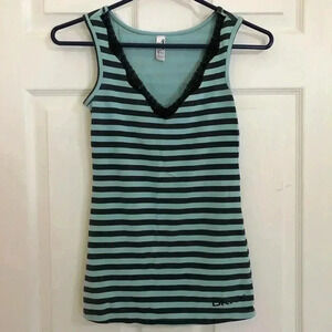 DKNY  Blue Striped Tank Top Size Small